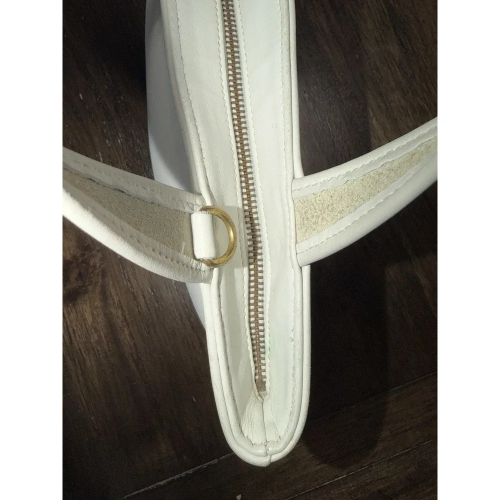 Coach 9301 Bleecker Basket Satchel White Leather Bag Vintage Purse Top Handle